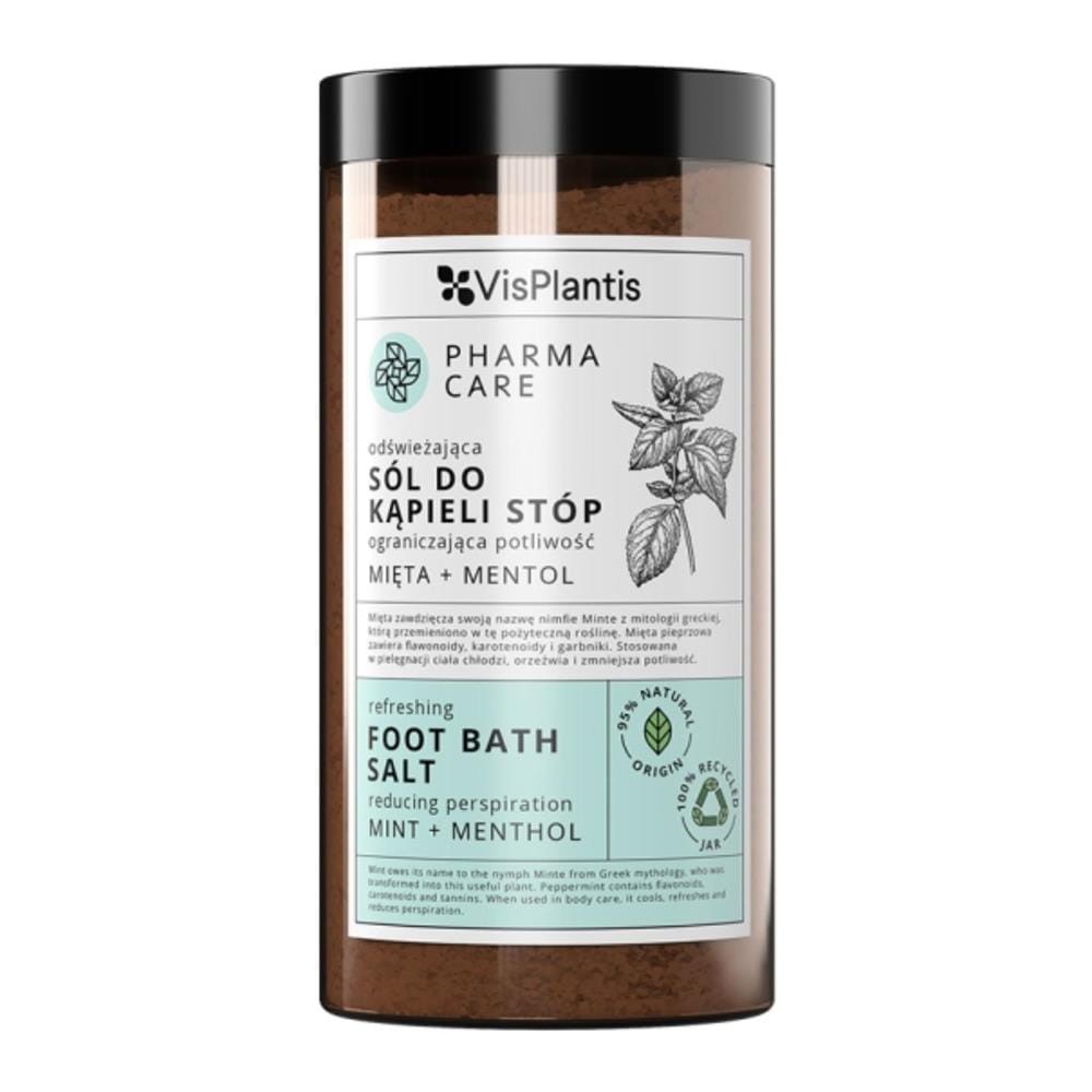 294567 VIS PLANTIS PHARMA CARE SÓL DO KĄPIELI STÓP 560G ODŚWIEŻAJĄCA MIĘTA+MENTOL 5907618137874