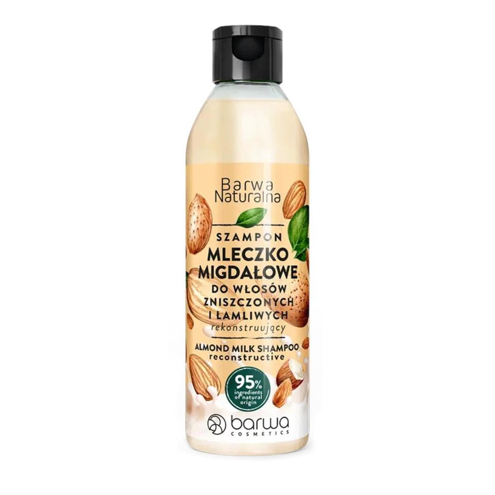 294594 BARWA NATURALNA SZAMPON DO WŁOSÓW 300ML MLECZKO MIGDAŁOWE ZNISZCZONE,ŁAMLIWE 5905172333138