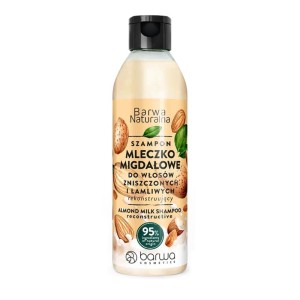 BARWA NATURALNA SZAMPON DO WŁOSÓW 300ML MLECZKO MIGDAŁOWE ZNISZCZONE,ŁAMLIWE