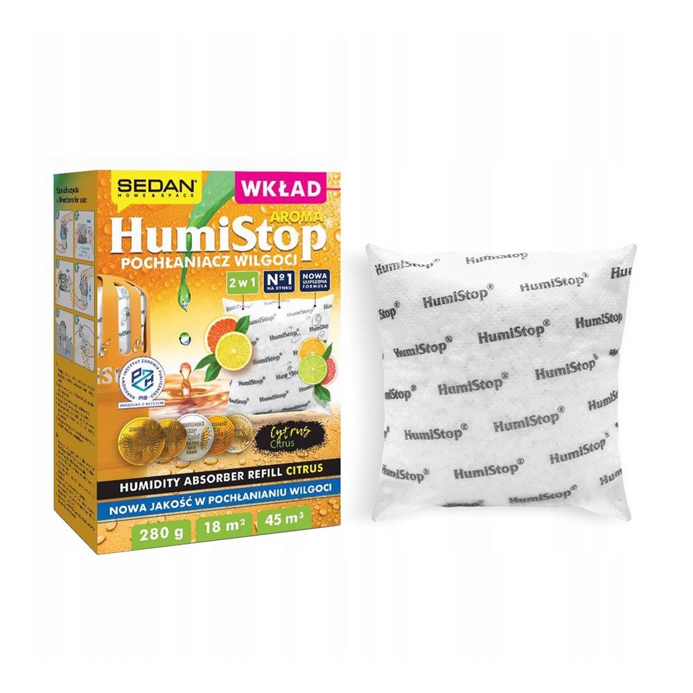 297041 HUMISTOP WKŁAD DO POCHŁANIACZA WILGOCI DO 18M2/45M3 CYTRUS/CITRUS 5905351312732