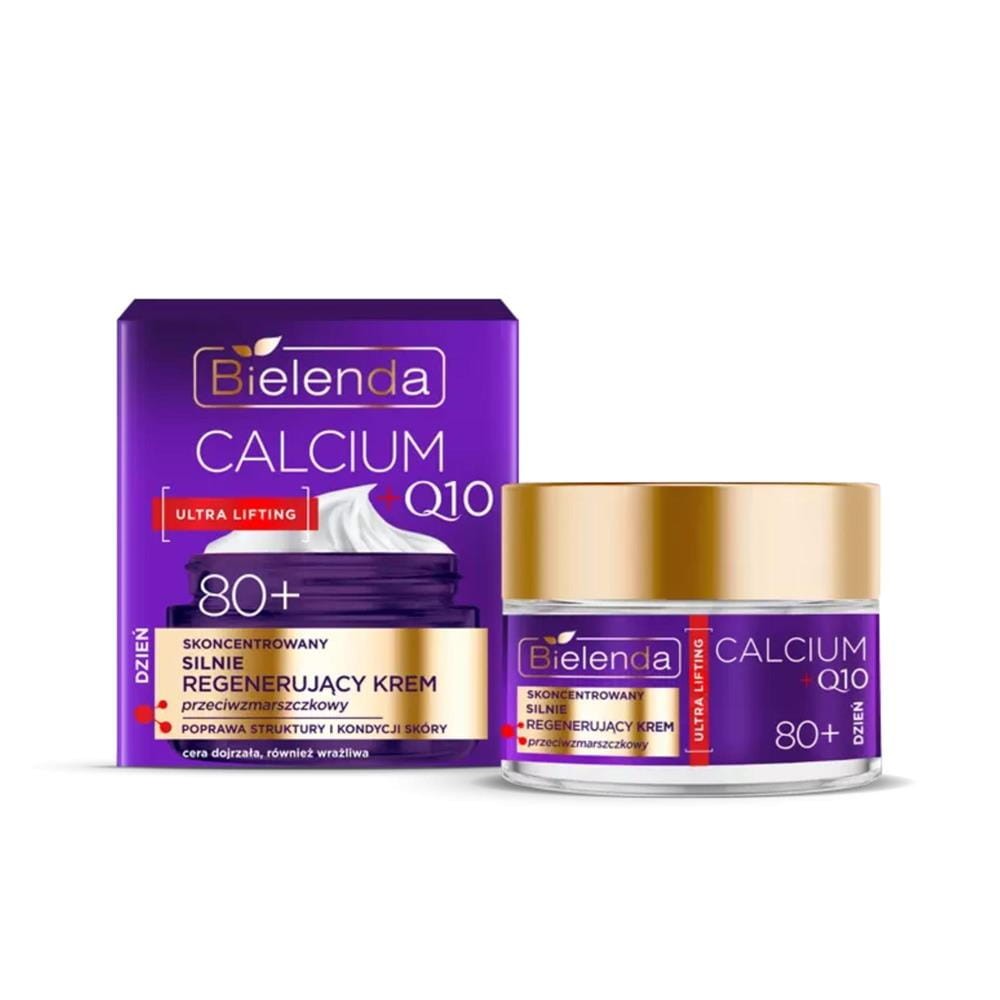 291106 BIELENDA CALCIUM+Q10 80+ KREM DO TWARZY 50ML SILNIE REGENERUJĄCY PRZECIWZMARSZCZKOWY 5902169054427