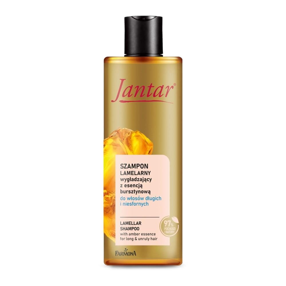 299362 JANTAR SZAMPON DO WŁOSÓW 300ML LAMELARNY WYGŁADZAJĄCY DŁUGIE I NIESFORNE 5900117980866