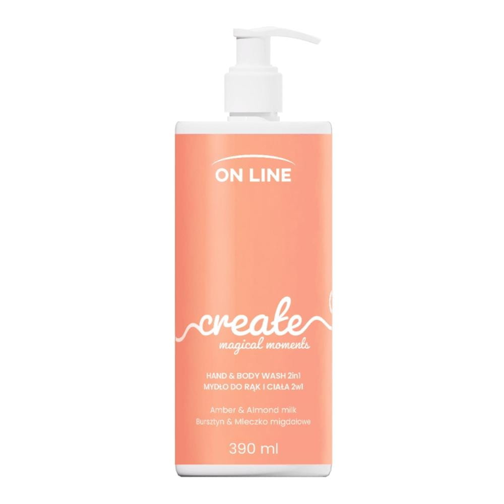 299717 ON LINE MYDŁO W PŁYNIE DOZOWNIK 390ML CREATE AMBER&amp;ALMOND MILK/BURSZTYN&amp;MLECZKO MIGDAŁOWE 5903116752113