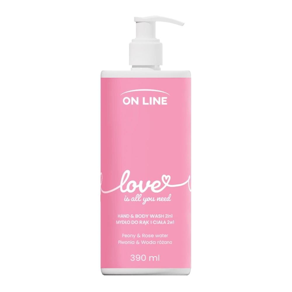 299715 ON LINE MYDŁO W PŁYNIE DOZOWNIK 390ML LOVE PEONY&amp;ROSE WATER/PIWONIA&amp;WODA RÓŻANA 5903116752076