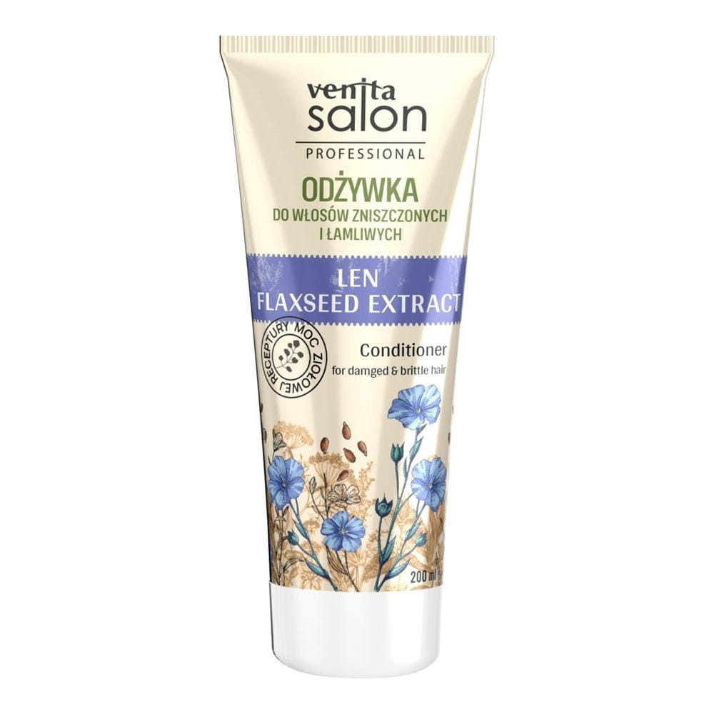 297178 VENITA SALON ODŻYWKA DO WŁOSÓW 200ML LEN ZNISZCZONE,ŁAMLIWE 5902101521567