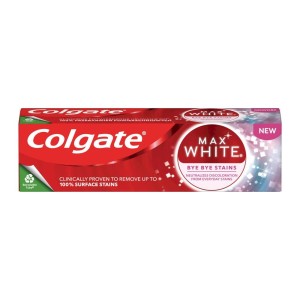 296654 COLGATE PASTA DO ZĘBÓW  75ML MAX WHITE BYE BYE STAINS 8718951610521