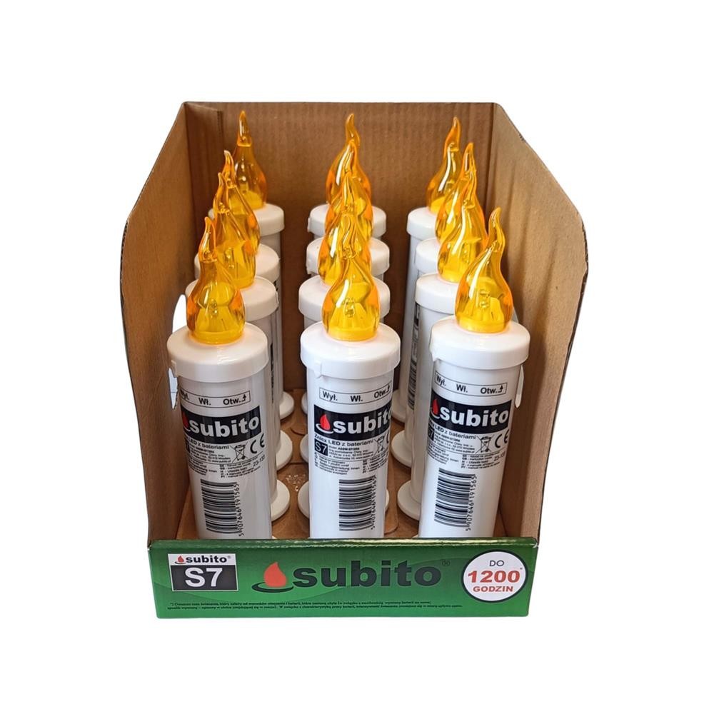 290204 SUBITO WKŁAD LED S7 12 SZT. ŻÓŁTY 5907646194009