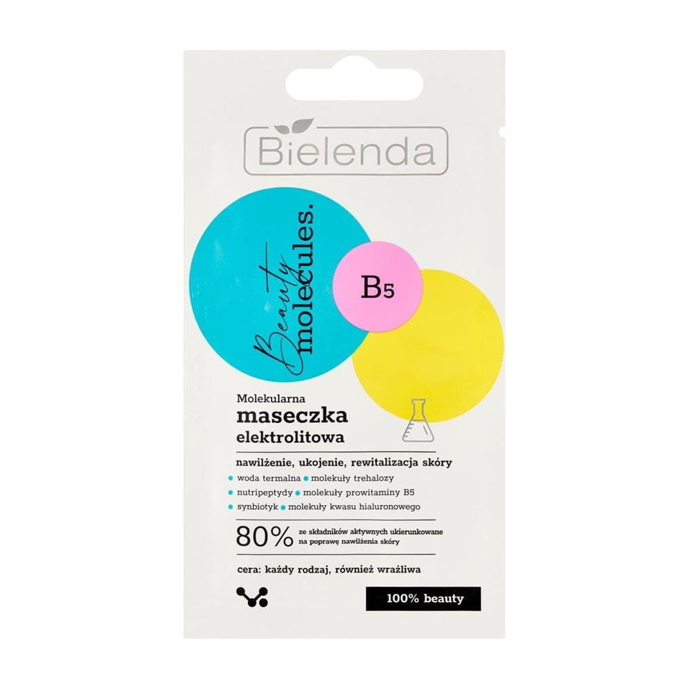 283840 BIELENDA BEAUTY MOLECULES MASECZKA DO TWARZY 8G ELEKTROLITOWA KAŻDY RODZAJ CERY 5902169051389