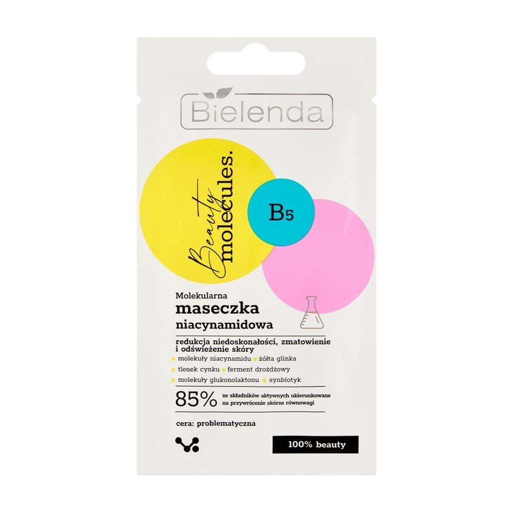 283841 BIELENDA BEAUTY MOLECULES MASECZKA DO TWARZY 8G NIACYNAMIDOWA PROBLEMATYCZNA 5902169051402