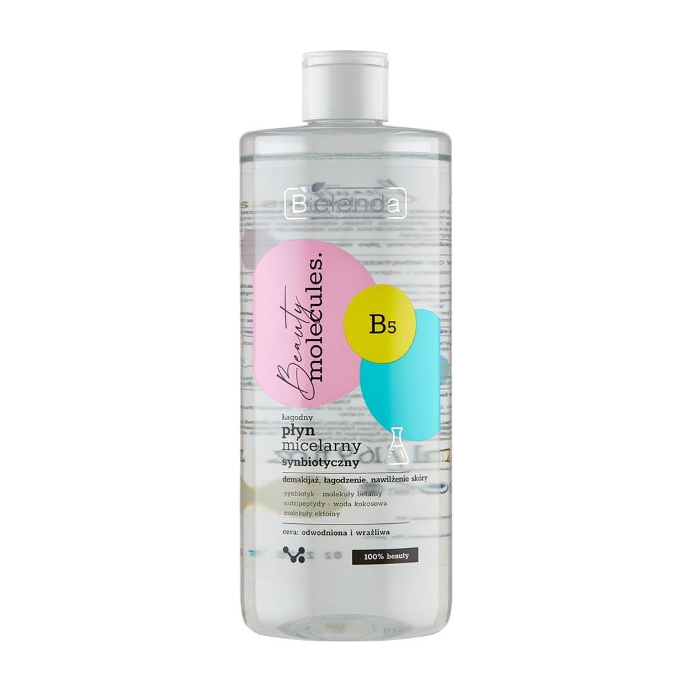 283570 BIELENDA BEAUTY MOLECULES PŁYN MICELARNY 500ML ŁAGODNY SYNBIOTYCZNY ODWODNIONA,WRAŻLIWA 5902169051440