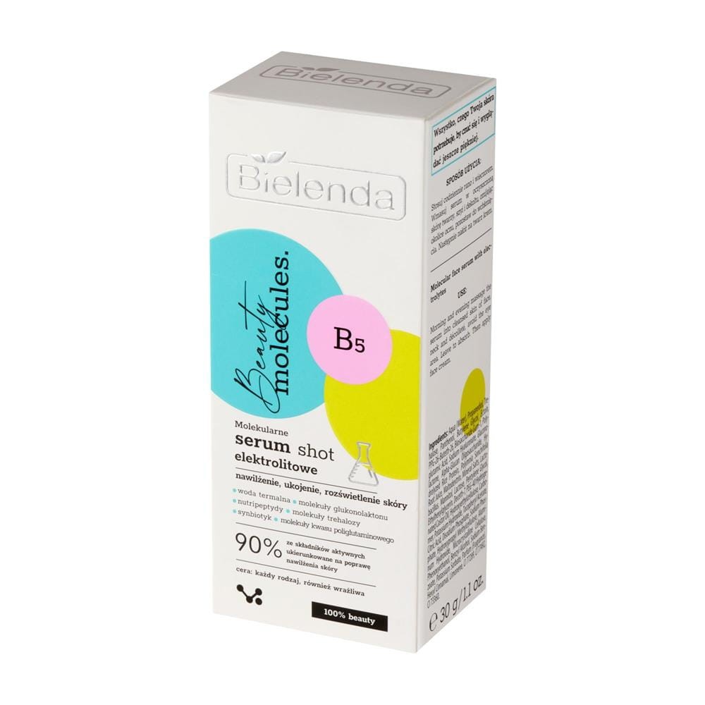 283571 BIELENDA BEAUTY MOLECULES SERUM SHOT DO TWARZY 30G ELEKTROLITOWE KAŻDY RODZAJ CERY 5902169051327