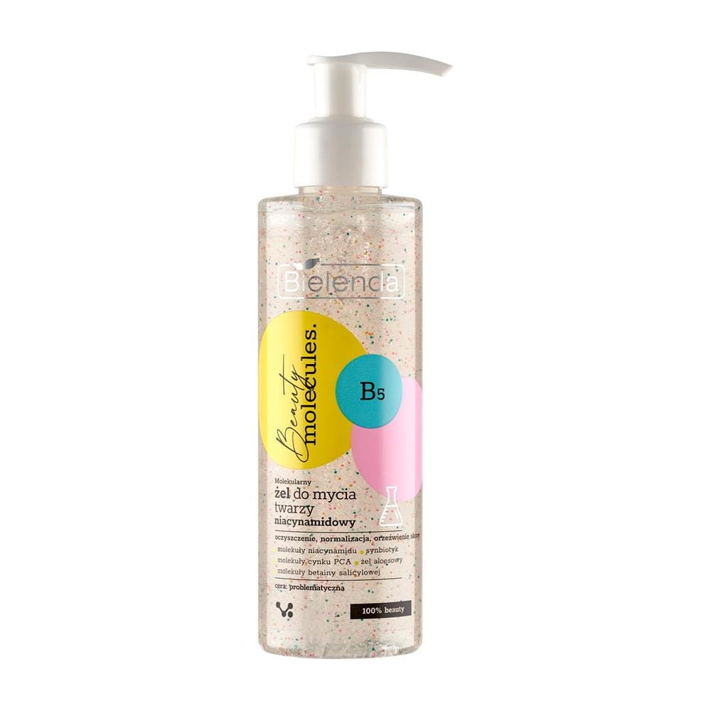283838 BIELENDA BEAUTY MOLECULES ŻEL DO MYCIA TWARZY 195G NIACYNAMIDOWY PROBLEMATYCZNA 5902169051426