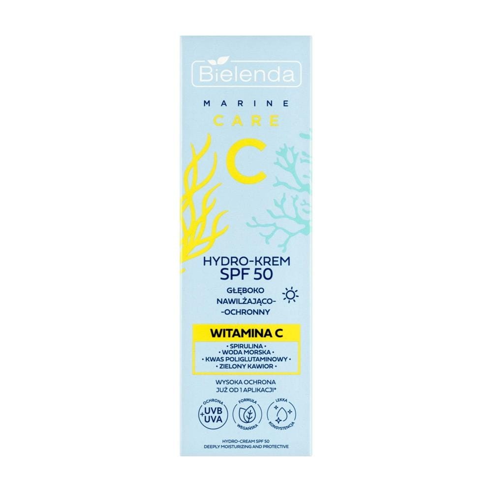 298554 BIELENDA C MARINE CARE HYDRO-KREM DO TWARZY 40ML SPF 50 GŁĘBOKO NAWILŻAJĄCO-OCHRONNY 5902169054960
