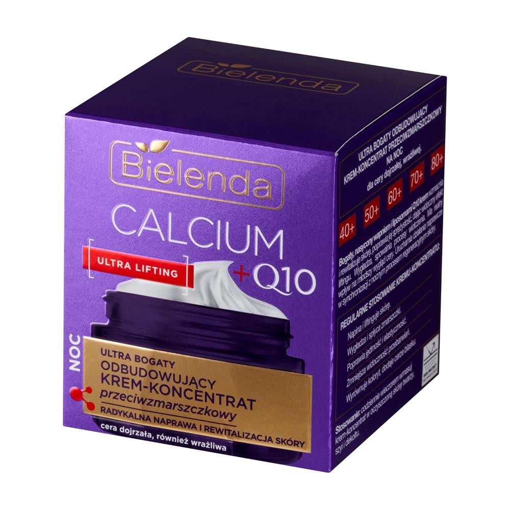 291100 BIELENDA CALCIUM+Q10 KREM-KONCENTRAT DO TWARZY 50ML NOC ULTRA BOGATY ODBUDOWUJĄCY 5902169054434