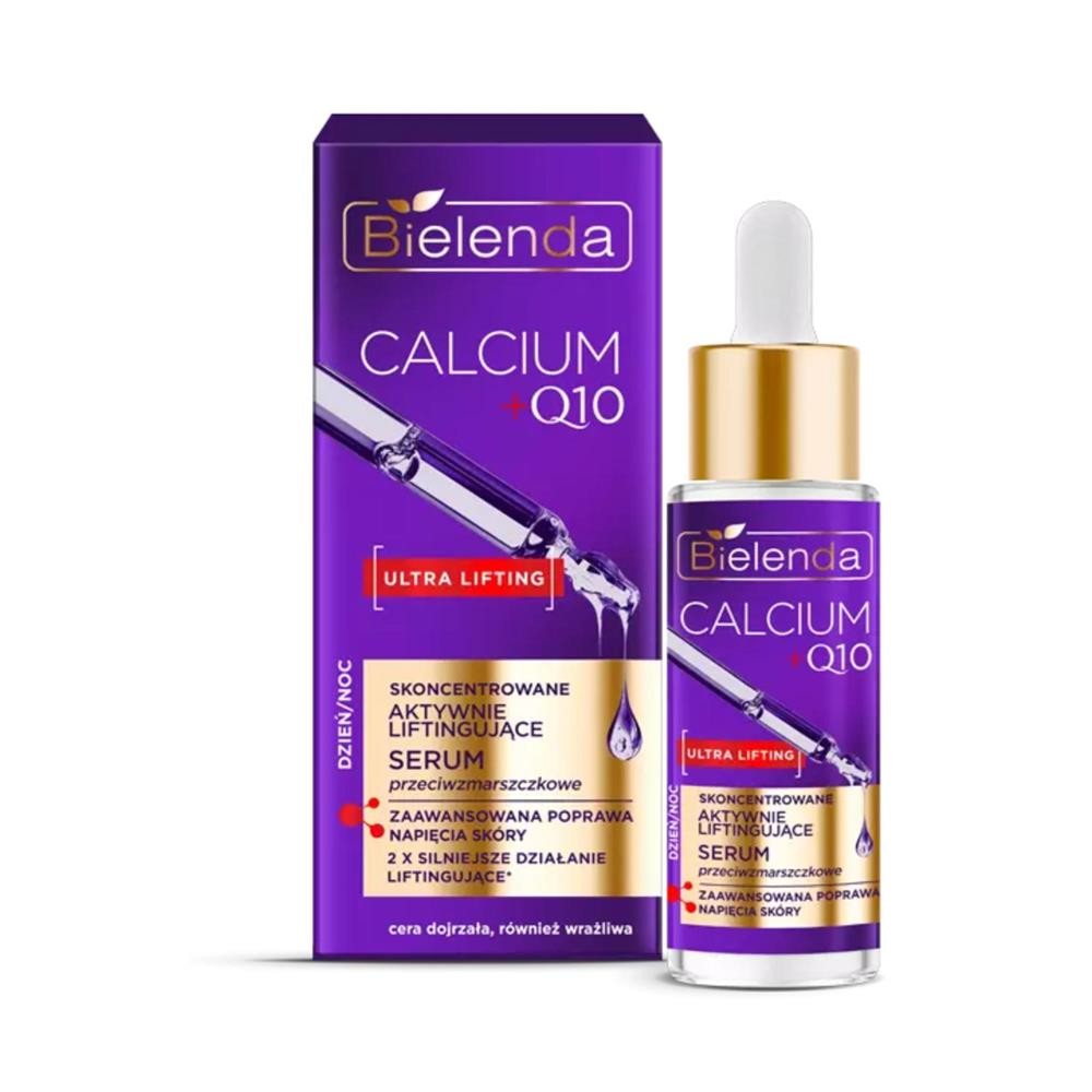 291411 BIELENDA CALCIUM+Q10 SERUM DO TWARZY 30ML AKTYWNIE LIFTINGUJĄCE PRZECIWZMARSZCZKOWE 5902169054458