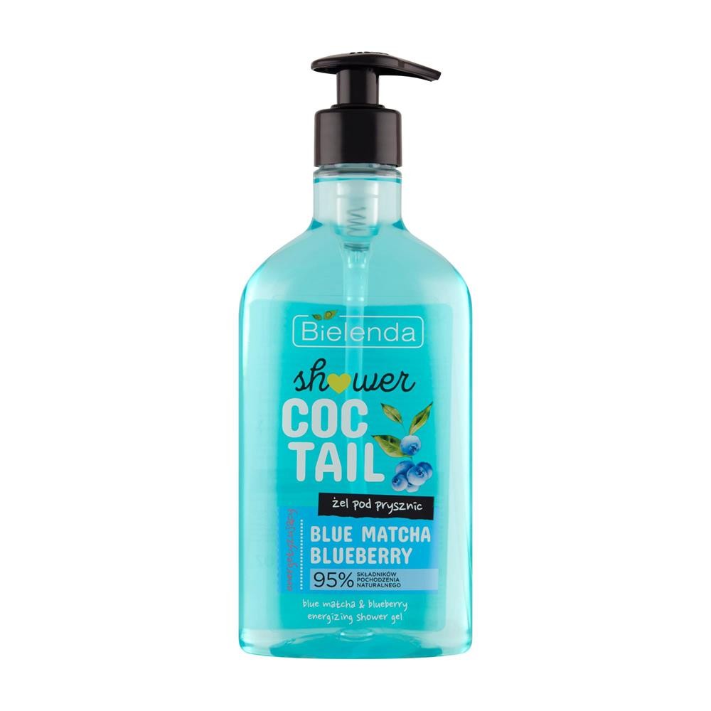 273425 BIELENDA COCTAIL SHOWER ŻEL POD PRYSZNIC 400ML BLUE MATCHA+BLUEBERRY ENERGETYZUJĄCY 5902169048419