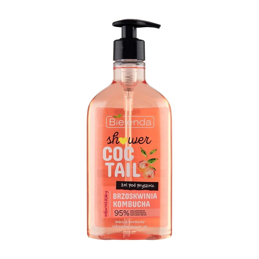 273427 BIELENDA COCTAIL SHOWER ŻEL POD PRYSZNIC 400ML BRZOSKWINIA+KOMBUCHA ODŚWIEŻAJĄCY 5902169048402