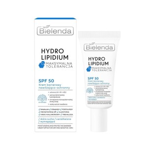 286475 BIELENDA HYDRO LIPIDIUM KREM DO TWARZY 50ML BARIEROWY NAWILŻAJĄCO-OCHRONNY SPF50 5902169051907