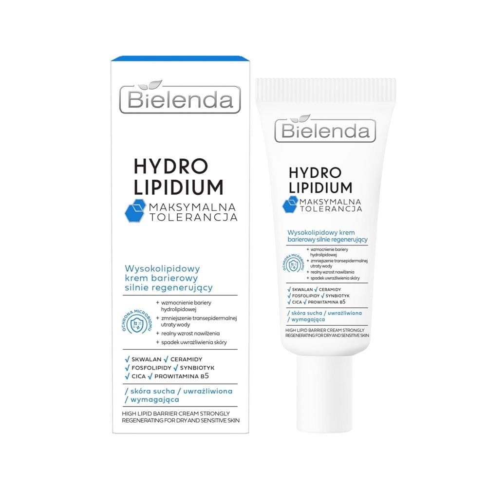 286473 BIELENDA HYDRO LIPIDIUM KREM DO TWARZY 50ML WYSOKOLIPIDOWY BARIEROWY SILNIE REGENERUJĄCY 5902169051914