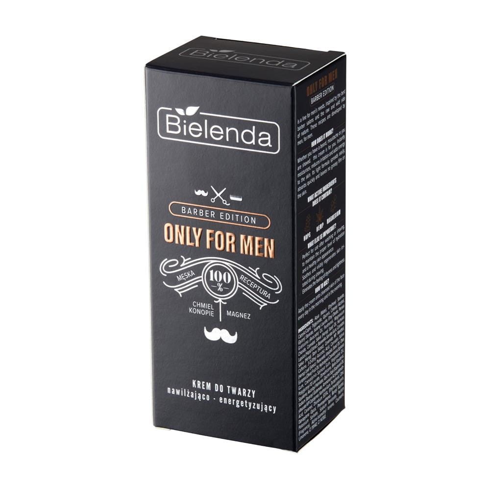 266864 BIELENDA ONLY FOR MEN BARBER KREM DO TWARZY 50ML NAWILŻAJĄCO-ENERGETYZUJĄCY 5902169046118