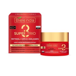278634 BIELENDA SUPER TRIO RETINOL+VIT C+KOLAGEN 60+ KREM DO TWARZY 50ML ULTRA NAPRAWCZY 5902169050016