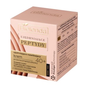 281387 BIELENDA UJĘDRNIAJĄCE PEPTYDY 40+ KREM DO TWARZY 50ML UJĘDRNIAJĄCO-NAWILŻAJĄCY 5902169051716