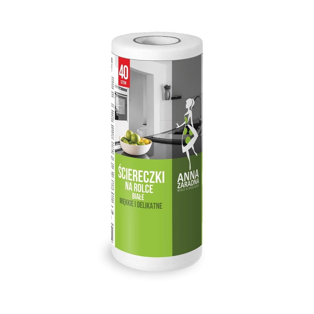 295095 ANNA ZARADNA ŚCIERKA NA ROLCE SUCHA 40 SZT. BIAŁA 5903936035564