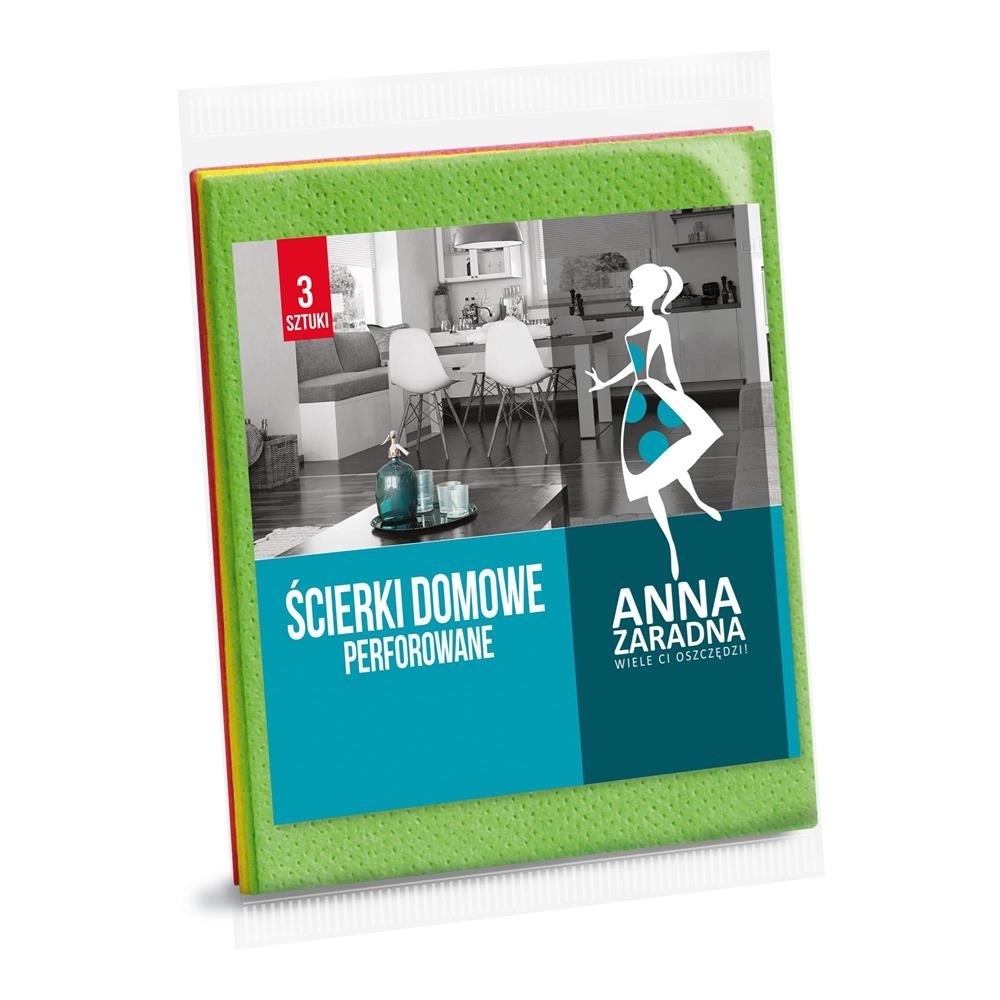 299389 ANNA ZARADNA ŚCIERKA DOMOWA 3 SZT. PERFOROWANA 5903936024308