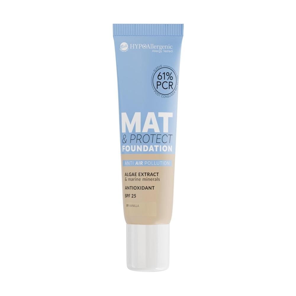 299283 BELL HYPOALLERGENIC PODKŁAD MAT&amp;PROTECT SPF25 01 VANILLA 5902082565369
