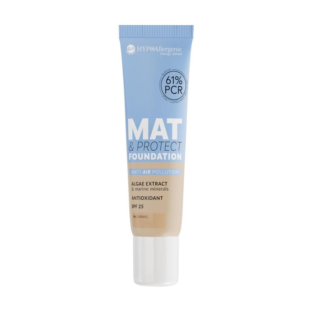299288 BELL HYPOALLERGENIC PODKŁAD MAT&amp;PROTECT SPF25 06 CARAMEL 5902082565413