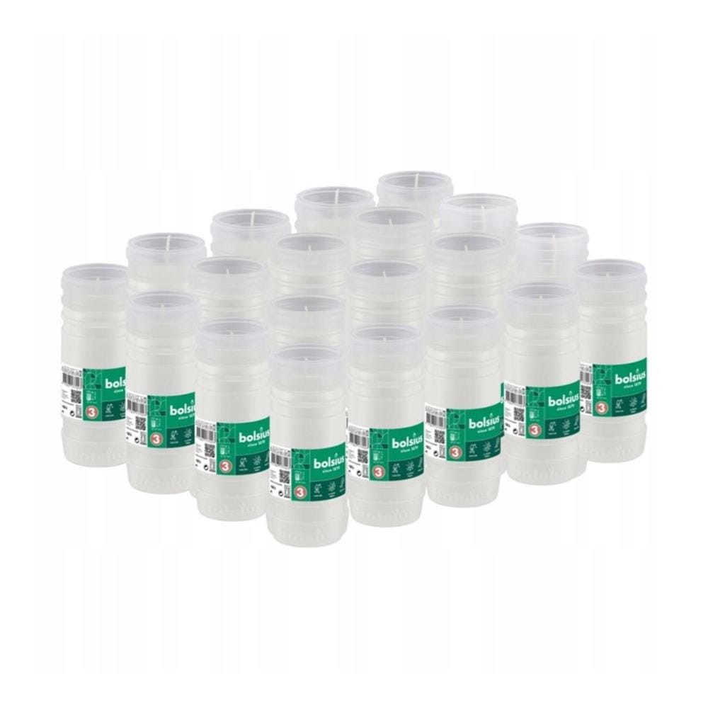 289247 BOLSIUS WKŁAD PARAFINOWY RP3 68H 20 SZT. 145mm x 57mm 8717847177230