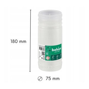 289250 BOLSIUS WKŁAD PARAFINOWY RP6W 135H 12 SZT. 180mm x 75mm 8717847177193