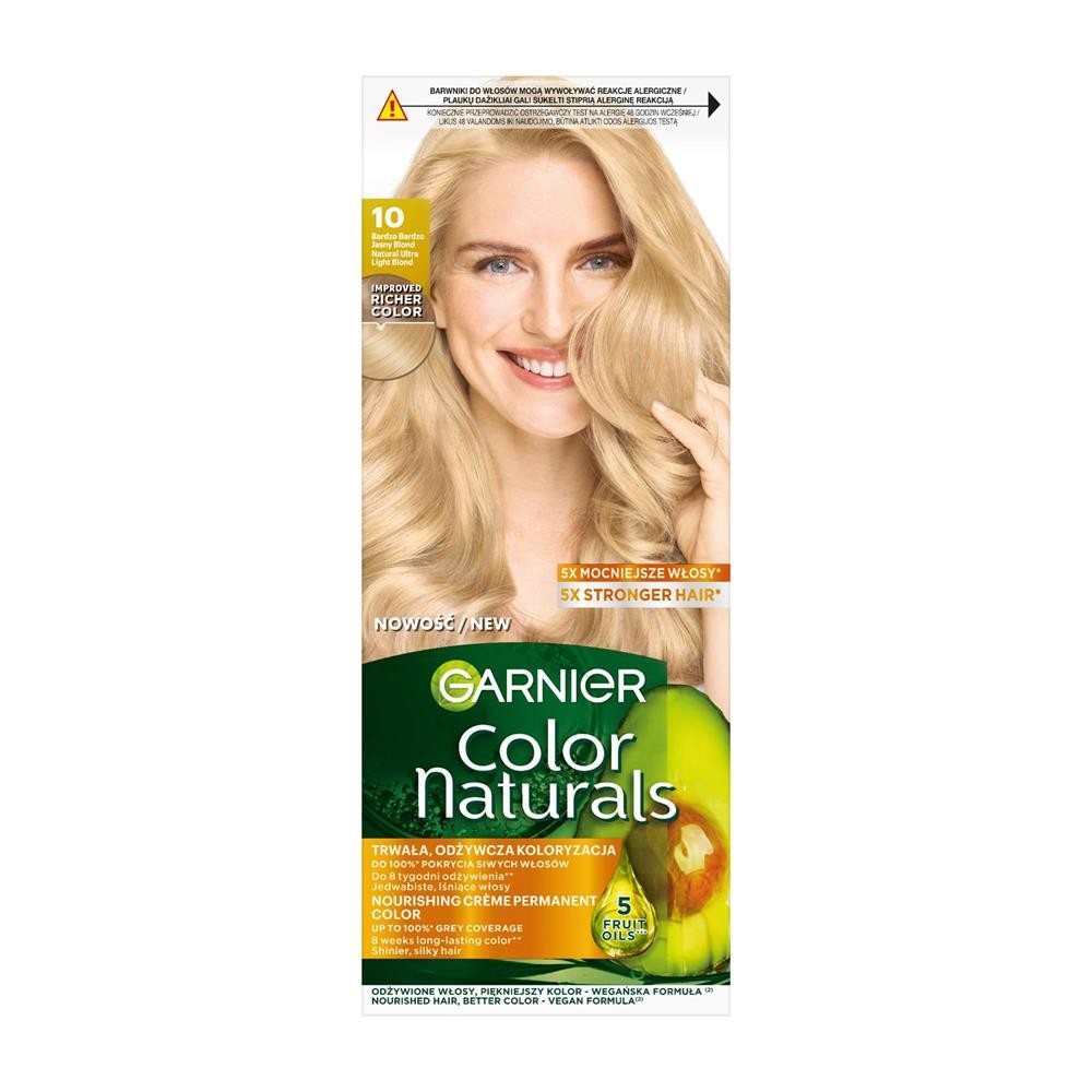 15066 GARNIER COLOR NATURALS FARBA KOLORYZUJĄCA 10 BARDZO BARDZO JASNY BLOND 3600540179685
