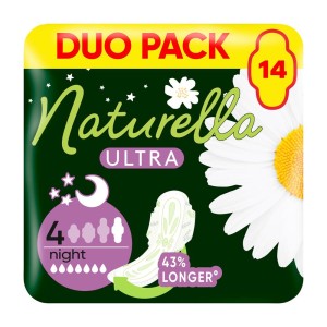 297372 NATURELLA PODPASKI CAMOMILE ULTRA NIGHT 14 SZT. 8001090585394