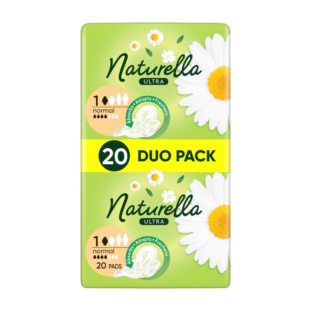 297376 NATURELLA PODPASKI CAMOMILE ULTRA NORMAL 20 SZT. 8001090585592