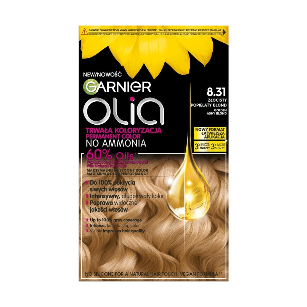 402254 OLIA FARBA KOL 8.31 ZŁOCISTY POPIELATY BLOND/GOLDEN ASHY BLOND 3600542576956