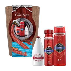 289953 OLD SPICE ZESTAW PREZENTOWY CAPTAIN BECZKA STICK+ŻEL POD PRYSZNIC+WODA PO GOLENIU 8700216131315