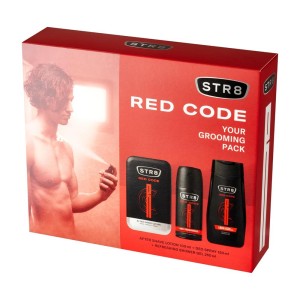 290006 STR8 ZESTAW PREZENTOWY WODA PO GOLENIU 100ML+SPRAY 150ML+ŻEL 250ML RED CODE 5900536354989