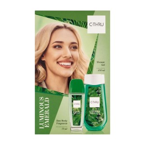 290029 C-THRU ZESTAW PREZENTOWY DNS 75ML+ŻEL 250ML LUMINOUS EMERALD 5900536354682