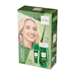 290029 C-THRU ZESTAW PREZENTOWY DNS 75ML+ŻEL 250ML LUMINOUS EMERALD 5900536354682