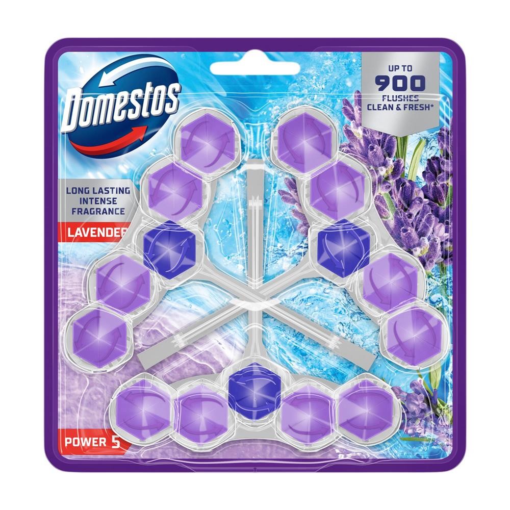 401817 DOMESTOS KOSZYK DO WC 50GX3 POWER 5 LAVENDER 8720182926081