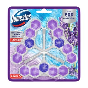 401817 DOMESTOS KOSZYK DO WC 50GX3 POWER 5 LAVENDER 8720182926081