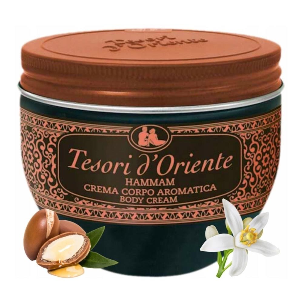 401656 TESORI D'ORIENTE KREM DO CIAŁA 300ML HAMMAM OLIO DI ARGAN E FIORI DI ARANCIO 8008970005607
