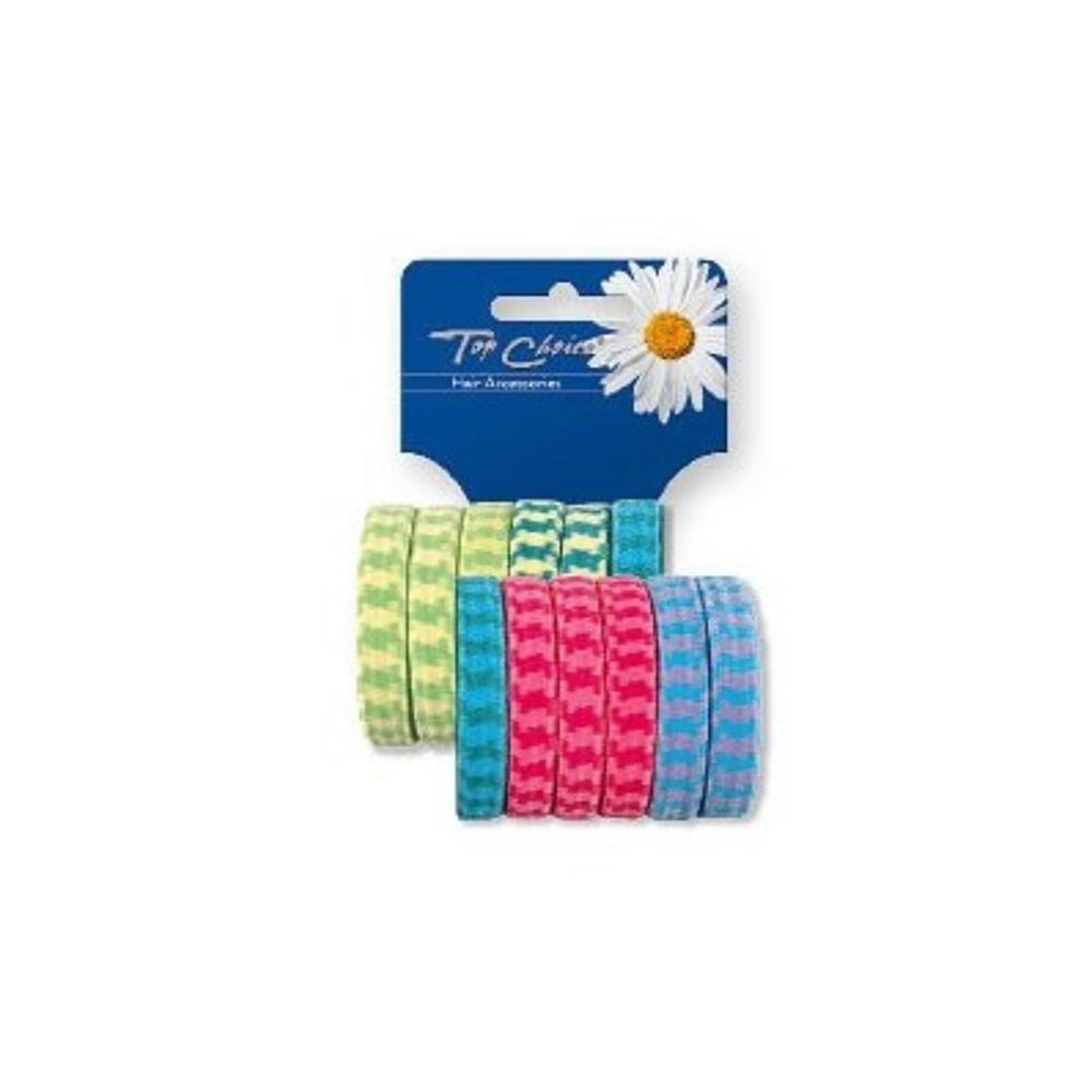 190792 TOP CHOICE GUMKA DO WŁOSÓW ZGRZEWANA  12 SZT. MIX KOLOR 22210 5905710022210