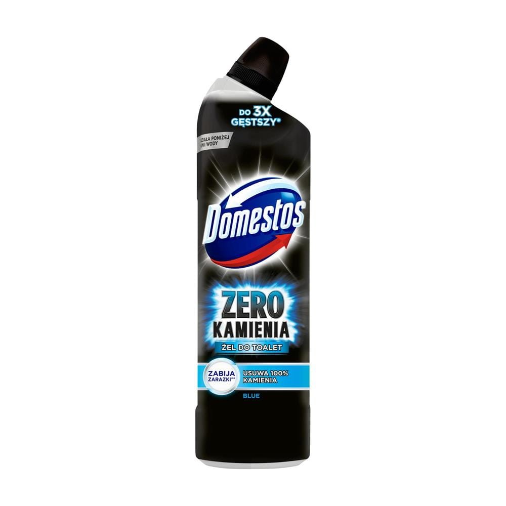 288364 DOMESTOS ŻEL DO WC 750ML ZERO KAMIENIA BLUE 8718114636788