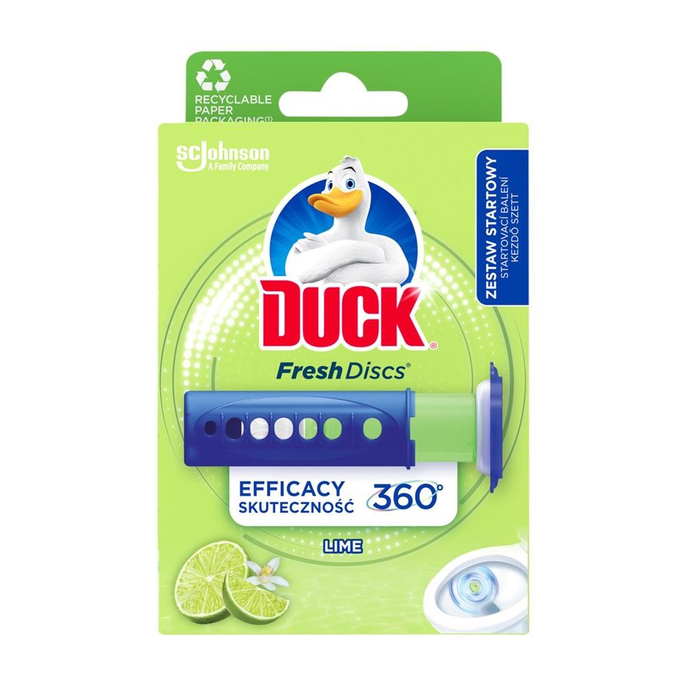 295137 DUCK KRĄŻEK ŻELOWY DO WC FRESH DISCS ACTIVE DOZOWNIK DISC LIME 6 SZT. 5000204339130