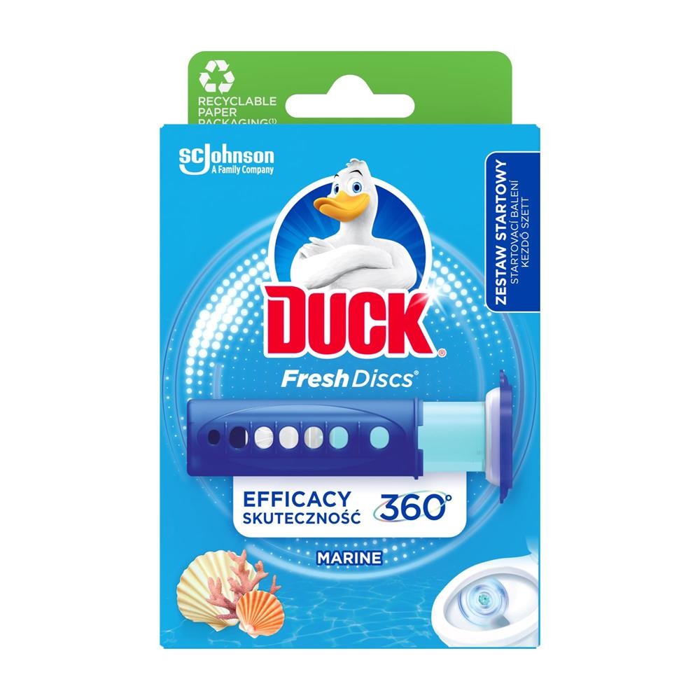 294734 DUCK KRĄŻEK ŻELOWY DO WC FRESH DISCS ACTIVE DOZOWNIK DISC MARINE 6 SZT. 5000204339109