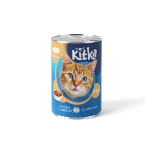407780 KITKA KARMA DLA KOTÓW PUSZKA 415G KAWAŁKI Z WĄTRÓBKĄ Z WITAMINAMI 5901812751027