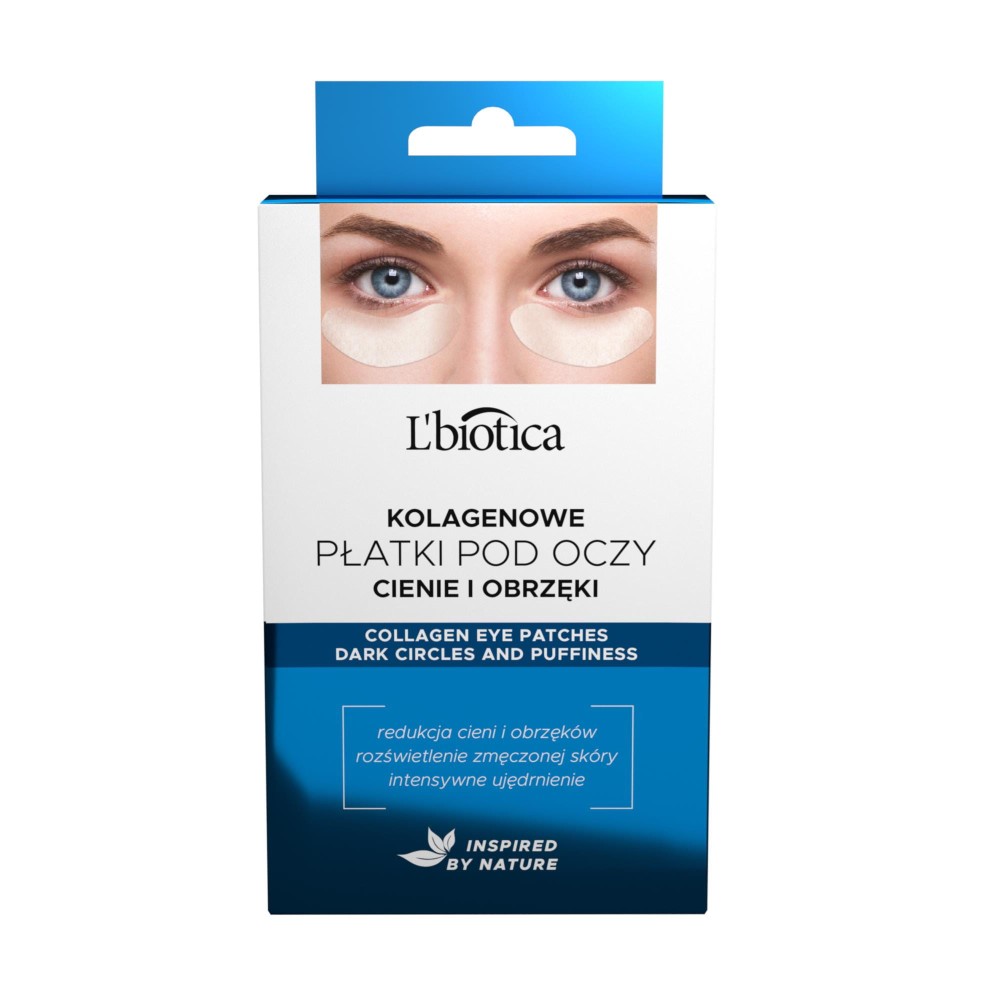 270762 L'BIOTICA PŁATKI POD OCZY 3X2 KOLAGEN CIENIE I OBRZĘKI 5907636934110