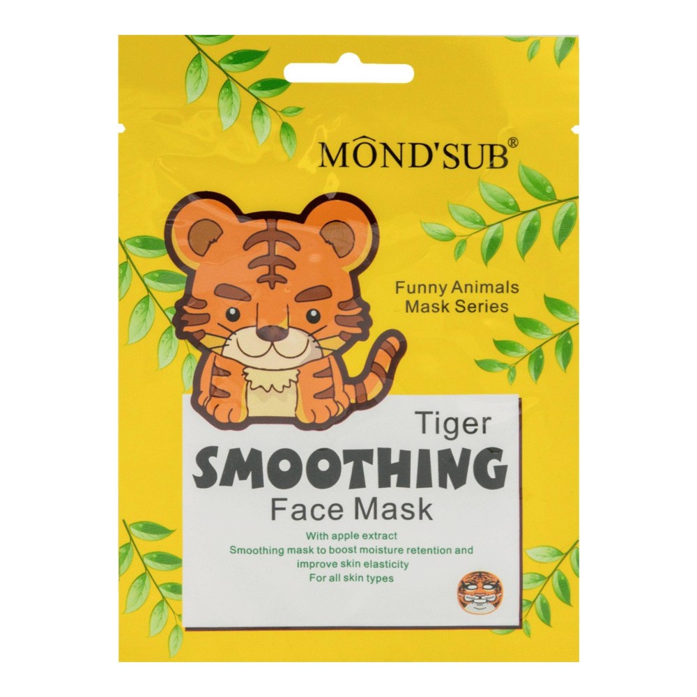 297867 MOND'SUB MASECZKA DO TWARZY W PŁACIE ANIMALS TIGER SMOOTHING WYGŁADZAJĄCA 24 ML 5903794194755